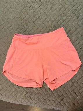 lululemon athletica Coral Pink Athletic Shorts
